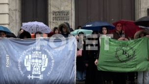 Blokada ispred Rektorata